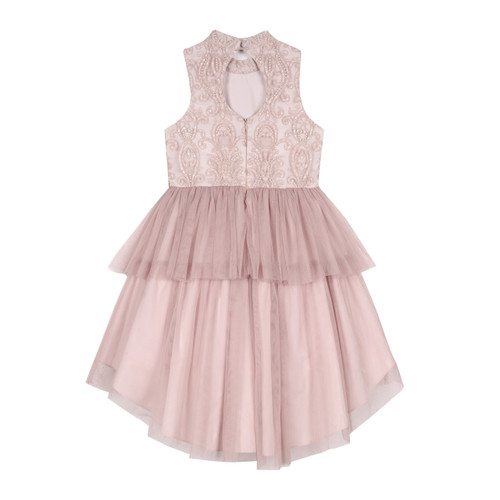 Blush | Embroidered 2 Tier Tutu Dress (Size 4-6X)