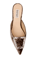 Brown Velvet | Abigayl Pointed Toe Mules