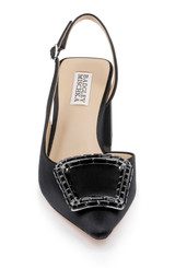 Black | Adaline Slingback Block Heels Front