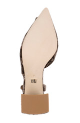 Brown Velvet | Adaline Slingback Block Heels Sole