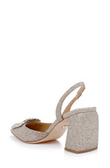 Champagne | Adaline Slingback Block Heels Back Side