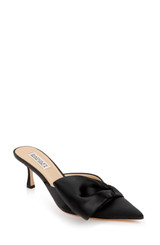 Black | Alaya Pointed Toe Mules