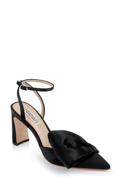 Black | Alease Pointed Toe Block Heels