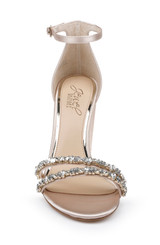 Champagne | Alia Jewel Embellished Sandals