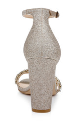 Light Gold | Alia Jewel Embellished Sandals