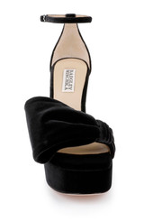 Black Velvet | Alora II Platform Sandals Front