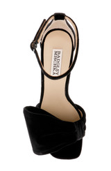 Black Velvet | Alora II Platform Sandals Top