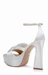 White | Alora II Platform Sandals Back Side