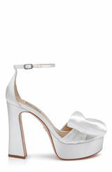 White | Alora II Platform Sandals Side