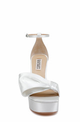 White | Alora II Platform Sandals Front