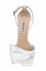 White | Alora II Platform Sandals Top