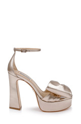Champagne Metallic | Alora Metallic Platform Sandals
