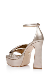 Champagne Metallic | Alora Metallic Platform Sandals