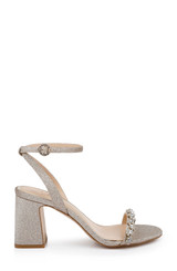 Light Gold | Alyna Bejeweled Block Heel