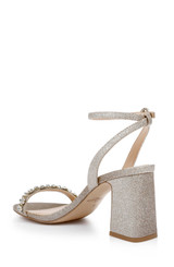 Light Gold | Alyna Bejeweled Block Heel