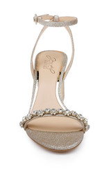 Light Gold | Alyna Bejeweled Block Heel