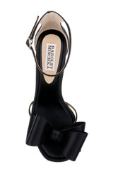 Black | Alysha Open Toe Kitten Heels