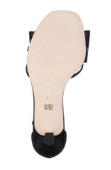 Black | Alysha Open Toe Kitten Heels