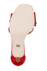 Red | Alysha Open Toe Kitten Heels