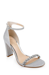 Silver | Alyssa Block Heel Sandals
