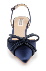 Midnight | Angelina Slingback Kitten Heels Front