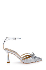 Silver | Ann Pointed Toe Stiletto Heels