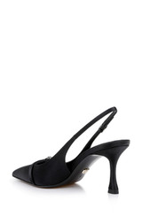Black | Annmarie Jeweled Slingback Stiletto Pumps