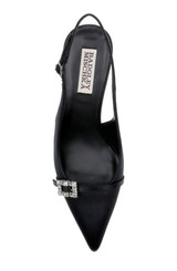 Black | Annmarie Jeweled Slingback Stiletto Pumps
