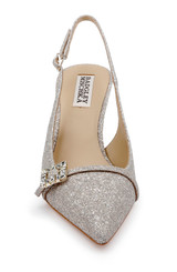 Champagne | Annmarie Jeweled Slingback Stiletto Pumps