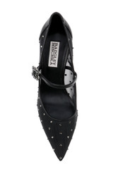 Black Leather | Antonia II Pointed Toe Mary Jane Pumps