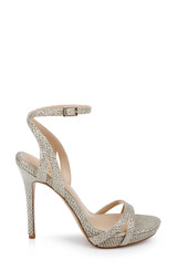 Light Gold | Arianna Shimmering Platform Stiletto