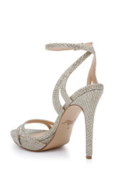 Light Gold | Arianna Shimmering Platform Stiletto
