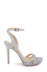 Silver | Arianna Shimmering Platform Stiletto