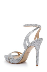 Silver | Arianna Shimmering Platform Stiletto
