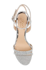 Silver | Arianna Shimmering Platform Stiletto