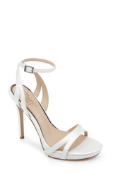 White | Arianna Shimmering Platform Stiletto