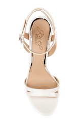 White | Arianna Shimmering Platform Stiletto