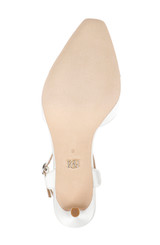 White | Aurelia Capped Toe T-Strap Stiletto Heels