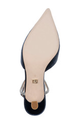 French Blue | Autumn Ankle Strap Kitten Heel Pumps