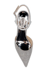 Silver Antique | Autumn Ankle Strap Kitten Heel Pumps