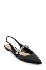 Black | Bambi Pointed Toe Sling Back