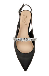 Black | Bambi Pointed Toe Sling Back