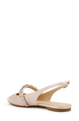 Champagne | Bambi Pointed Toe Sling Back