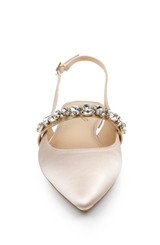 Champagne | Bambi Pointed Toe Sling Back