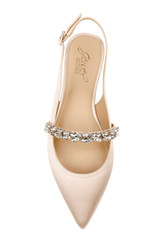 Champagne | Bambi Pointed Toe Sling Back