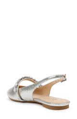 Silver | Bambi Pointed Toe Sling Back