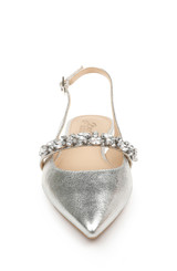 Silver | Bambi Pointed Toe Sling Back