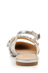 Silver | Bambi Pointed Toe Sling Back