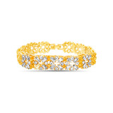Gold | Casted Filagree Floral Bracelet