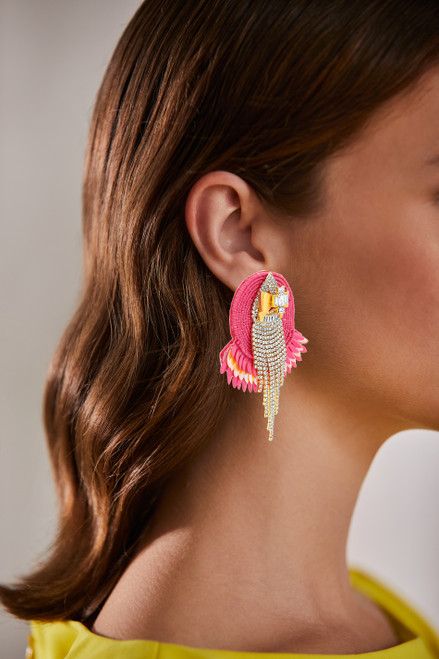Delectable Beaded Disc Earrings Model